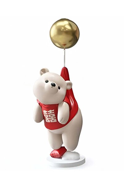 Generic Cartoon Bear Resin Statue Sculpture Crafts Collectible Height 40cm Ta...
