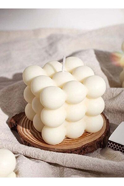Generic Scented Bubble Candle, Fragrance Soy Wax Cube Candle, Cute Square Dec...