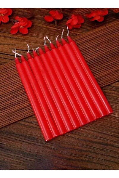 Generic 10 Pack Red Taper Candles, Unscented Candles Bulk, Household Lighting...