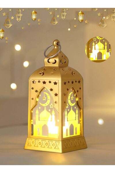 Generic Ramadan Decorations for Home, 4.8'' Decorative Candle Lantern for Tab...