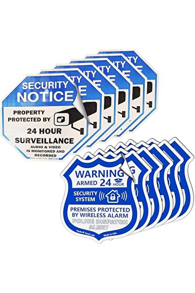 GENERAL Psyfer® (Fade-Free) 12 Pack - Security Camera & Alarm Outdoor UV Wate...