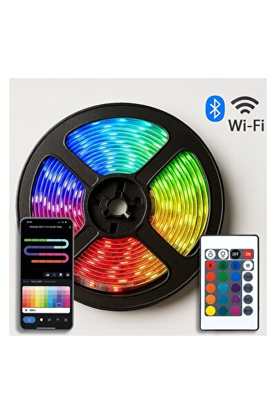 OEM Banda Autocolanta Strip Light WiFi (RGBW+Alba) cu Telecomanda 12W - 3m – ...