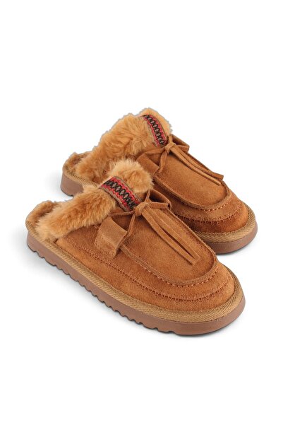 luuq shoes Γυναικείες παντόφλες MEGY από γνήσιο δέρμα σουέντ με λεπτομέρεια α...