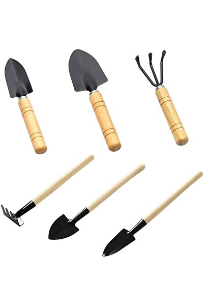 GENERAL أدوات حدائق صغيرة، 6 قطع من أدوات الحدائق الصغيرة، مجرفة صغيرة ومشط ل...