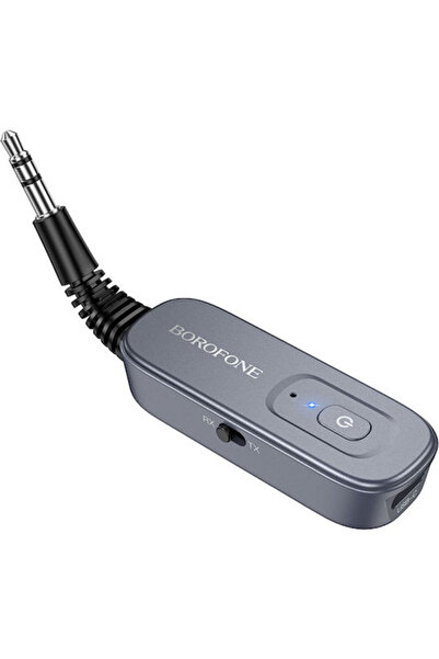 Borofone Bc51 Clear Way Δέκτης Ήχου Bluetooth Aux Γκρι