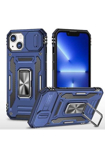 GENERAL Slide Camera Case for iPhone 14 Plus 6.7,Kickstand with Built-in 360°...