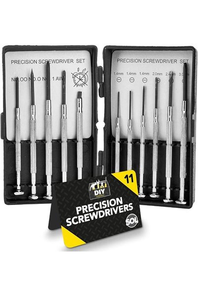 SOL 11pk Precision Screwdriver Set | Small Screwdriver Set | Mini Screwdriver...