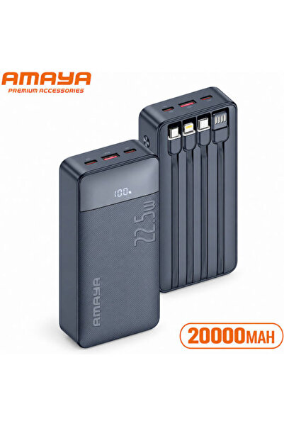 AMAYA APB-F229 Power Bank 20000mAh 22.5W Μαύρο