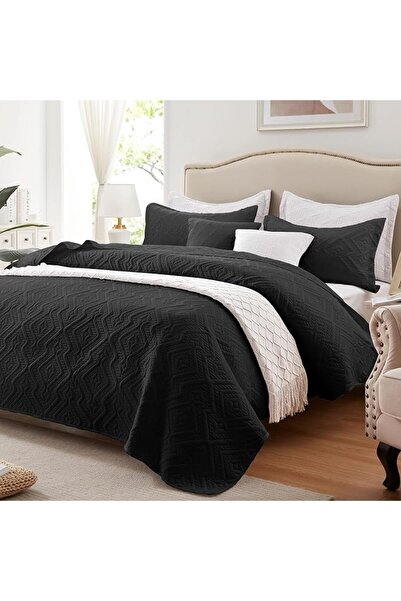 GENERAL LEAONME Full/Queen Quilt Set 3 Pieces, Lightweight Burnt Orange/Rust ...