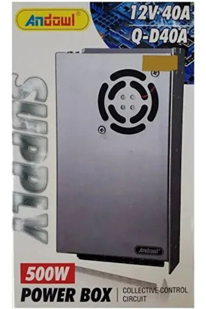 Andowl Τροφοδοτικό LED Qd40a Ισχύος 500W με Τάση Εξόδου 12V
