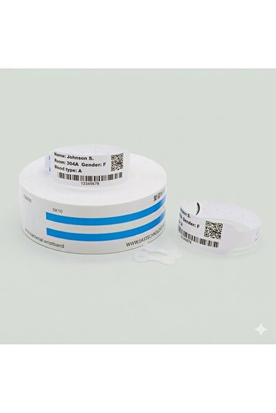 Generic Brand Smart Rfid Thermal Identification Wristbands (for Adults) for E...