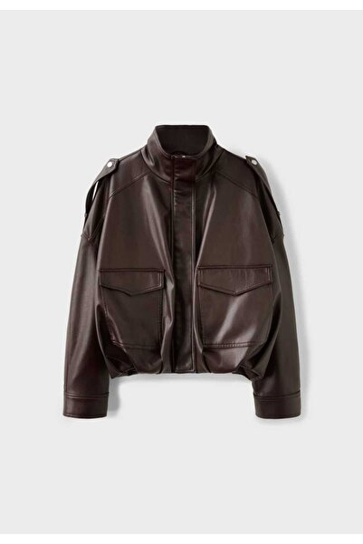Blanco Women's New Season Viral Oversize Faux Leather Jacket