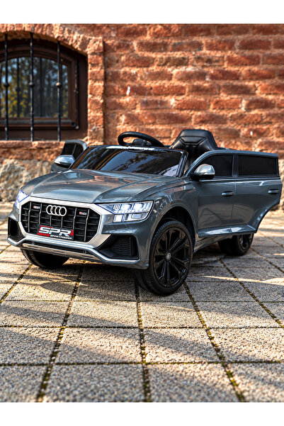 TOY CAR 12V Çift Motorlu Akülü Araba Uzaktan Kumandalı Deri Koltuk LED Far