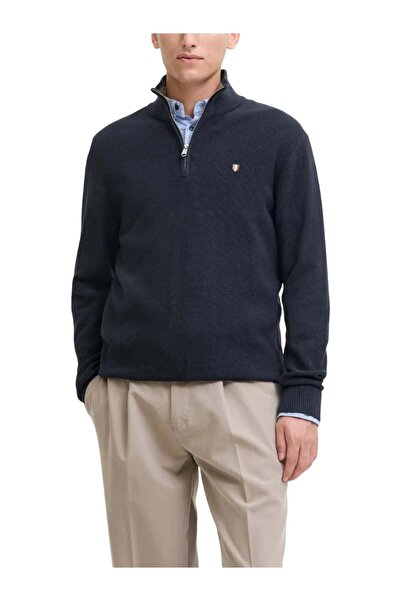 Jack & Jones Ανδρικό πουλόβερ JPRBLUREX πλεκτό με μισό φερμουάρ LN
