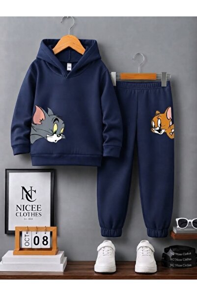 NC Nicee Clothes Children's Tracksuit Unisex (Tom and Jery Winter Print)