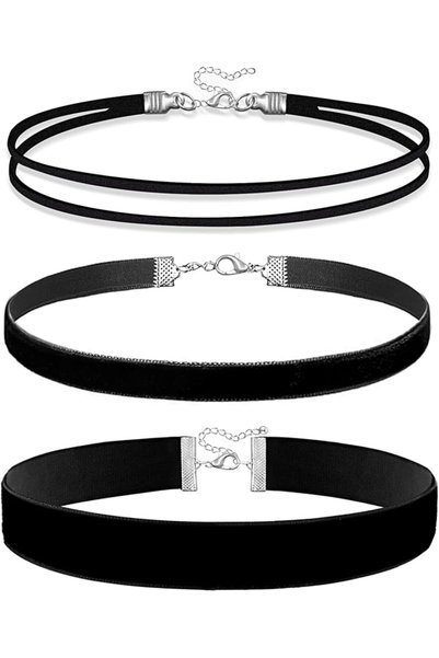 HaveLovely 3pcs Black Choker Necklace for Women, Soft Velvet & Delicate Gothi...