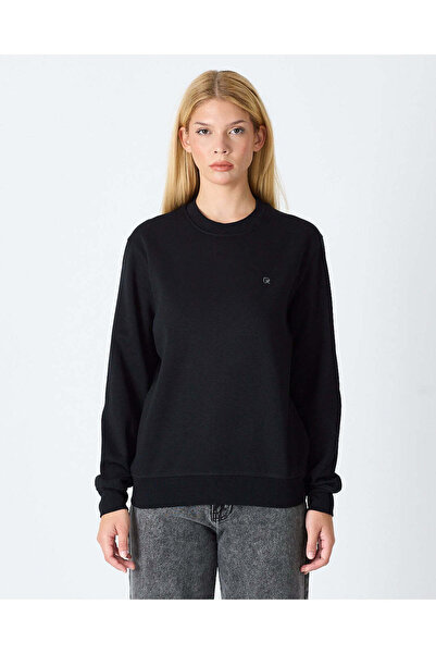 Unisex Sweatshirt Bisiklet Yaka 3 İplik Şardonlu İçi Pamuklu Nakışlı