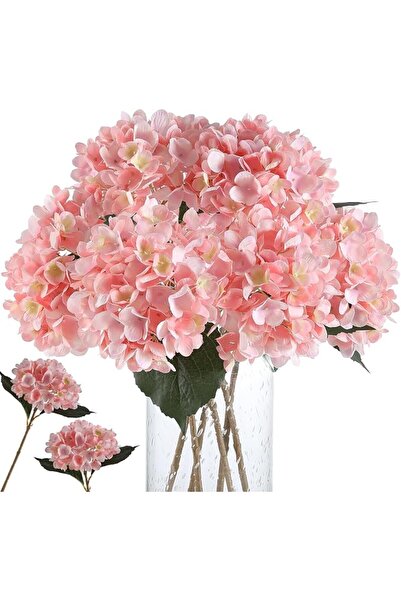 Kisflower 6 قطع من زهور الهيدرانجيا الاصطناعية الحريرية، باقة زهور هيدرانجيا ...