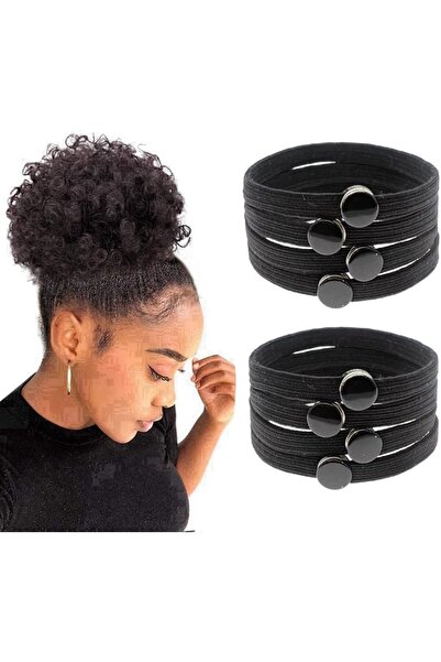 GENERAL MILAMIYA 8PCS High Elasticity Snap Hair Ties for Thick Hair Natural C...