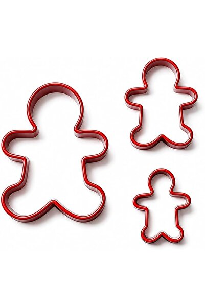 GENERAL 3 Pcs Gingerbread Man Cookie Cutters Set,Gingerbread Biscuit Cutters,...