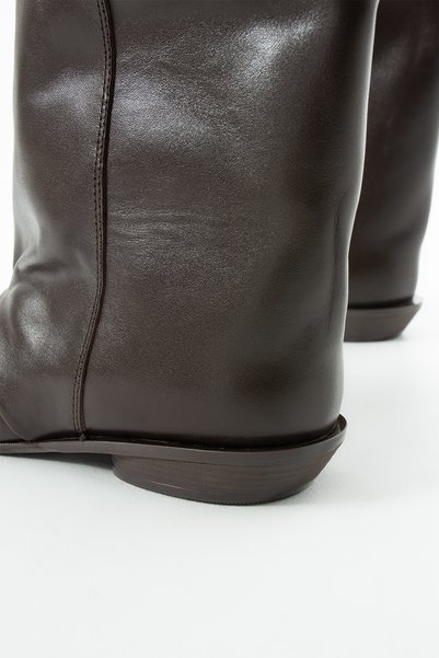 DUXAL SHOES Wren Genuine Leather Women's Boots Flat Heeled Long Boots