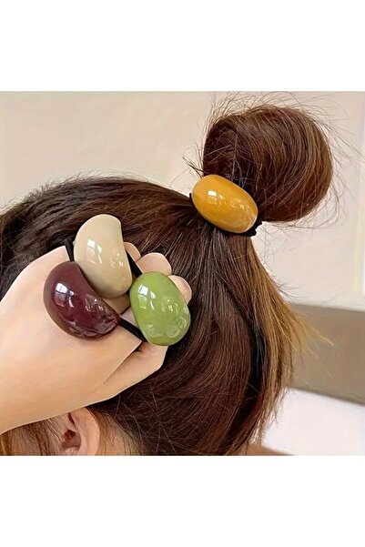 GENERAL 6Pcs Random Color Elastic Hair Ties Headbands for Women Hair Accessories