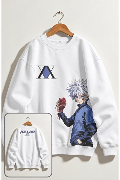 Fuddy Moda Hanorac unisex oversize Hunter X Hunter Killua 99 Ense imprimat cu...