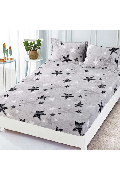 decorami Cearsaf / Husa cu Elastic Cocolino 180x200cm si 2 fete de perna 50x7...
