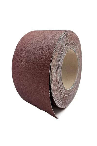 GENERAL 120 Grit Sandpaper Roll, 3 Inch x 49 Feet Emery Cloth Roll Aluminum O...
