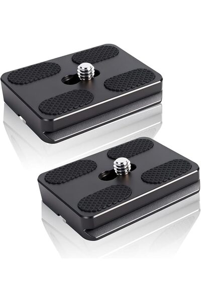 GENERAL Wokyo Pack of 2 Universal PU50 Quick Release Plate, 1/4"-20 Screw Tri...