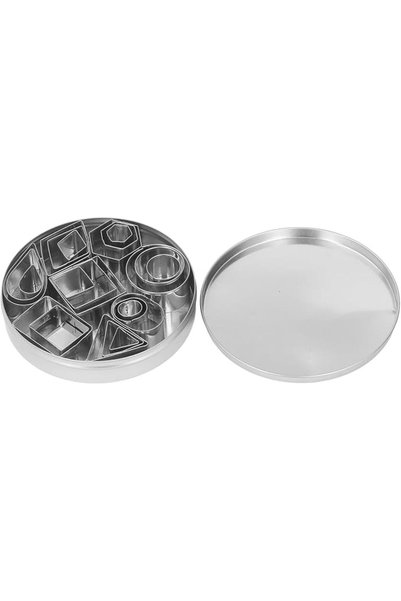 Eeneme 24 Pieces Stainless Steel Cookie Cutters Geometric Shapes for Cutting ...
