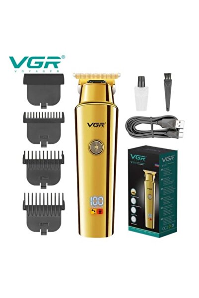 VGR Trimmer profesional V-947, Autonomie de 500 de minute, Afișaj LED digital...