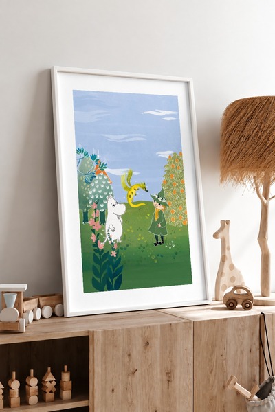 KEYFHOME Moomin Snufkin and the Last Dragon Πίνακας MDF με κορνίζα Αφίσα Παιδ...