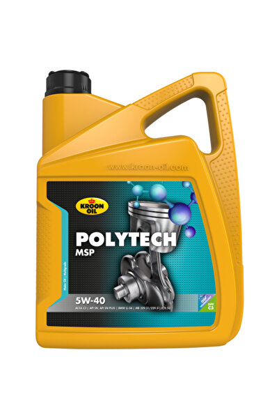 Kroon Oil Ulei de motor PolyTech MSP 5W40 37337, volum 5 litri, complet sintetic
