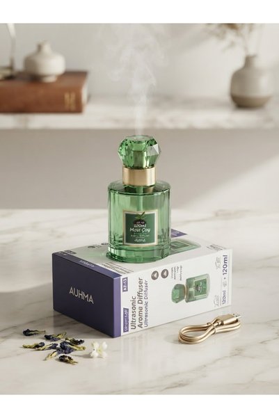 auhma Aura Akse Blue Tea Ultrasonic Aroma Diffuser with Crystal Head (120 ml)