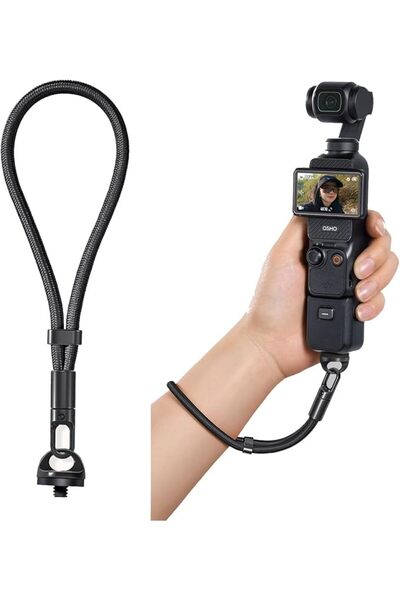 GENERAL حزام معصم لـ DJI Osmo Pocket 4/3، حبل قابل للتعديل مع برغي 1/4 بوصة، ...