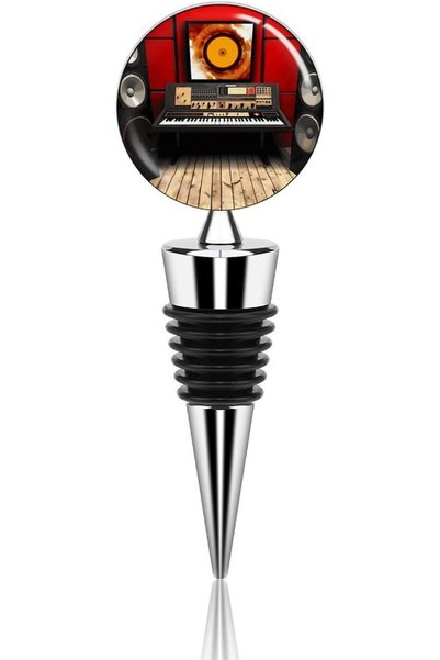 GENERAL Music Studio Stainless Steel Wine Stopper Reusable Wine Bottle Stoppe...