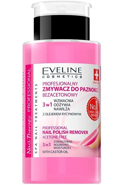 Eveline Cosmetics مزيل طلاء الأظافر الاحترافي من إيفلين بدون أسيتون، 190 مل