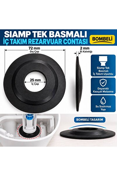 SIAMP Tek Basmalı Rezarvuar İç Takım Contası