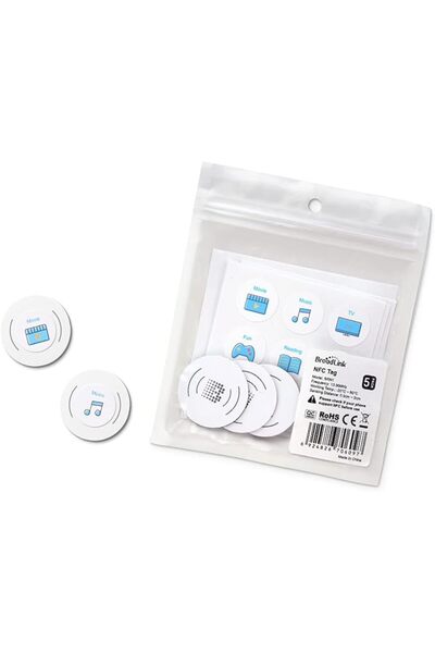 Broadlink بطاقات NFC، ملصق NFC مقاوم للماء من نوع NXP NTAG215، لتشغيل أجهزة ا...