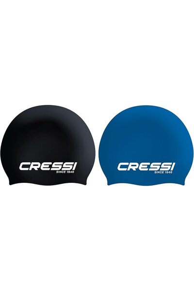 Cressi Eddie or Ricky Jr Swim Cap - Unisex or Junior Swimming Cap, One Size