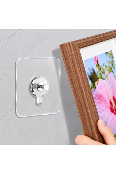 GENERAL 16PCS Picture Hangers Without Nails, Picture Hanging Hooks, Adhesive ...