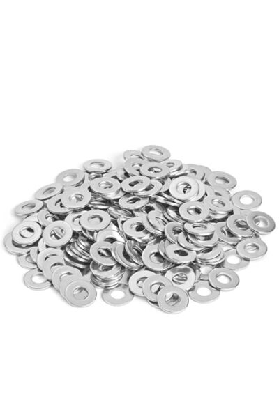TERRIFI Flat Washers for Screws, 100 Pcs 304 Stainless Steel Flat Washers for...