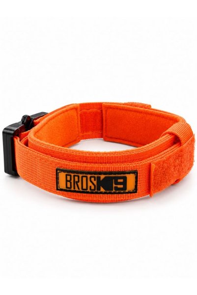 GÜMRÜK BEY BROSK9 Taktik Köpek Boyun Tasması Hızlı Açılır Tokalı Turuncu M Be...