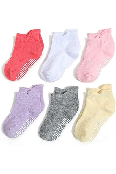 GENERAL 12 Pack Non Slip Kids Toddler Baby Socks with Grips 1-7 Years Boys Gi...