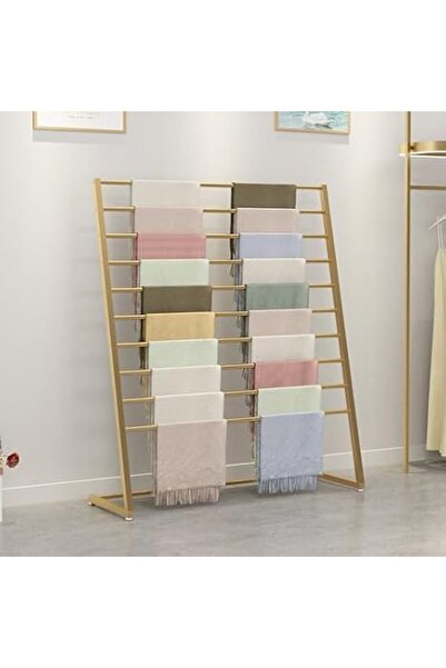 Generic Freestanding Metal Scarf & Hijab Display RackStylish Organizer for Bo...