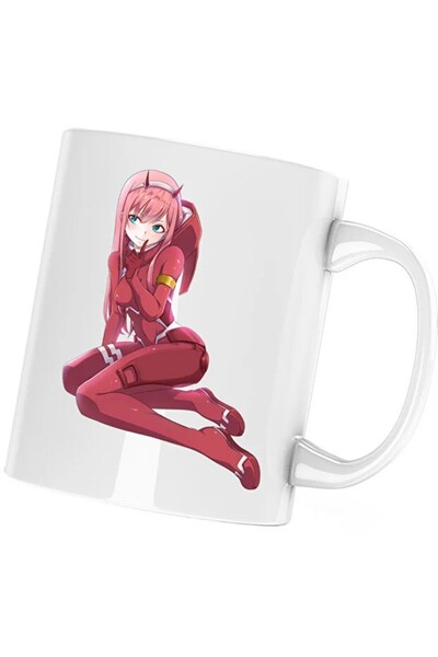 INOVATIX Cana Darling în FranXX Zero Two Pilot Anime, albă, 330 ml