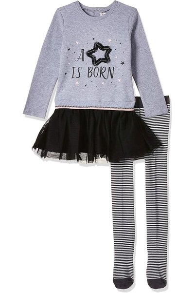 Babybol baby-girls Baby'S Dress+Tights Baby Boys' Tops (pack of 1)