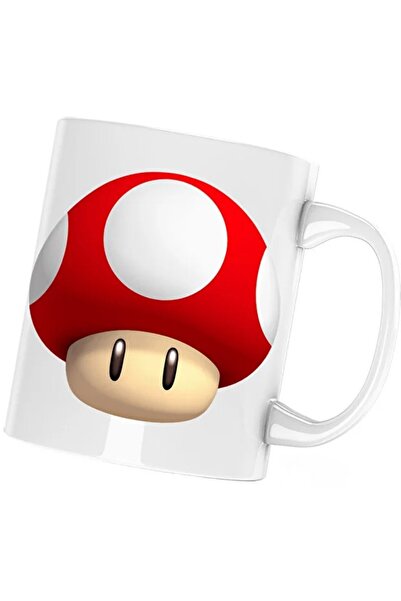 INOVATIX Cana Super Mario Bros Cap Ciuperca Video Game, alba, 330 ml