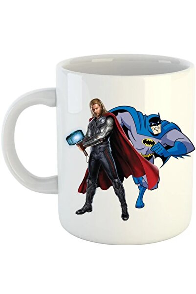 INOVATIX Cana Thor Batman Super Hero DC Universe, alba, 330 ml